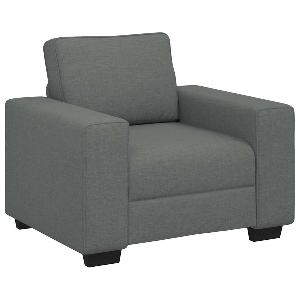 Vidaxl fauteuil 100x77x82 cm stof donkergrijs