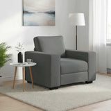 Vidaxl fauteuil 100x77x82 cm stof donkergrijs