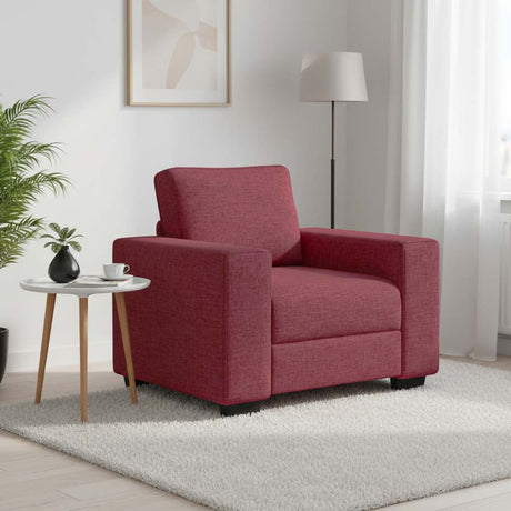 Vidaxl bankstoel wijnrood 100x77x82 cm stof