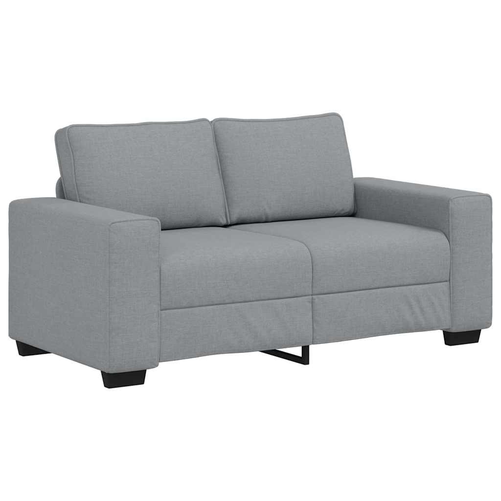 Vidaxl 2-zitsbank 160x77x82 cm stof lichtgrijs