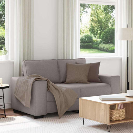 Vidaxl 2-zitsbank taupe 160x77x82 cm stof