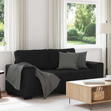 Vidaxl 2-zitsbank 180x77x82 cm stof zwart