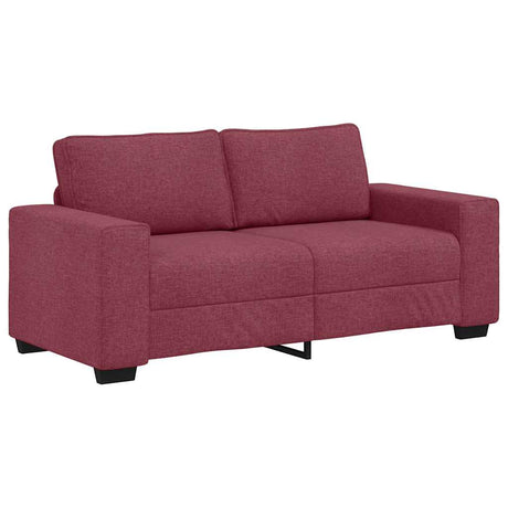 Vidaxl 2-zitsbank wijnrood 180x77x82 cm stof