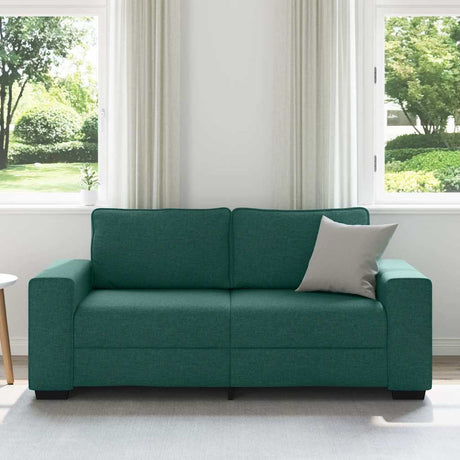 Vidaxl 2-zitsbank donkergroen 180x77x82 cm stof