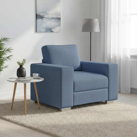 Vidaxl sofastoel blauw 100x77x82 cm corduroy stof