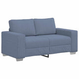 Vidaxl loveseat sofa blauw 160x77x82 cm corduroy stof