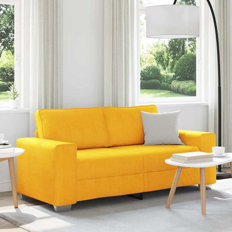 Vidaxl loveseat sofa lichtgeel 180x77x82 cm corduroy stof