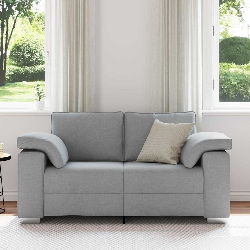 Vidaxl loveseat lichtgrijs 160 cm stof