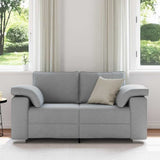 Vidaxl loveseat lichtgrijs 160 cm stof