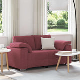 Vidaxl loveseat wijnrood 160 cm stof