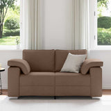 Vidaxl loveseat bruin 160 cm stof