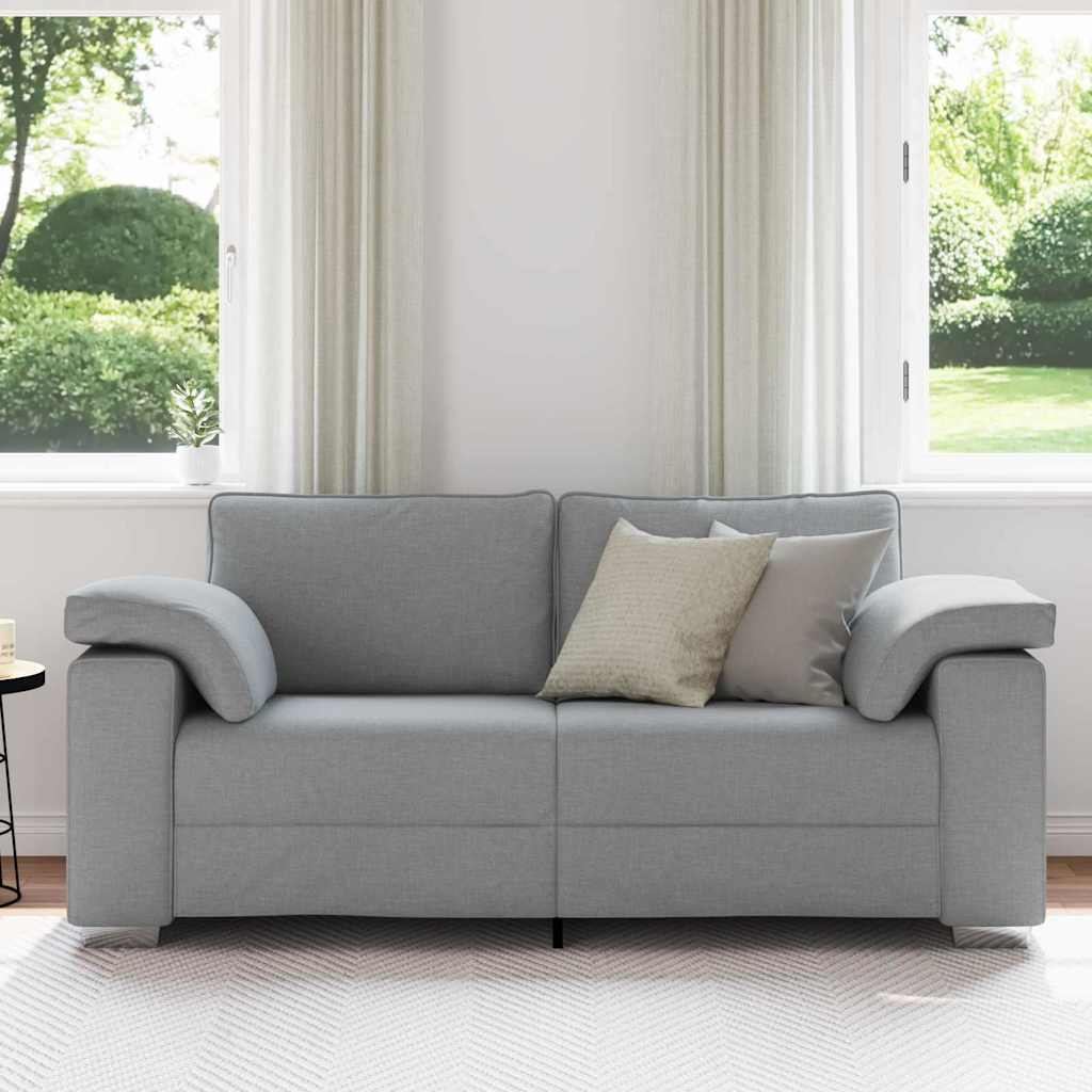Vidaxl loveseat lichtgrijs 180 cm stof