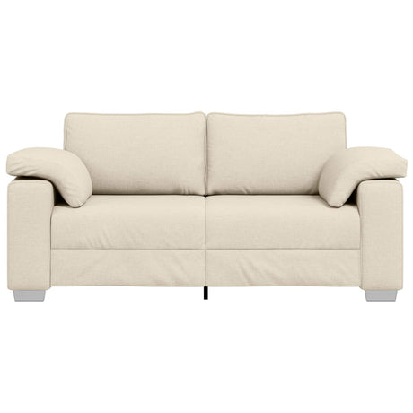 Vidaxl 2-zits sofa beige 180 cm linnen-mix stof