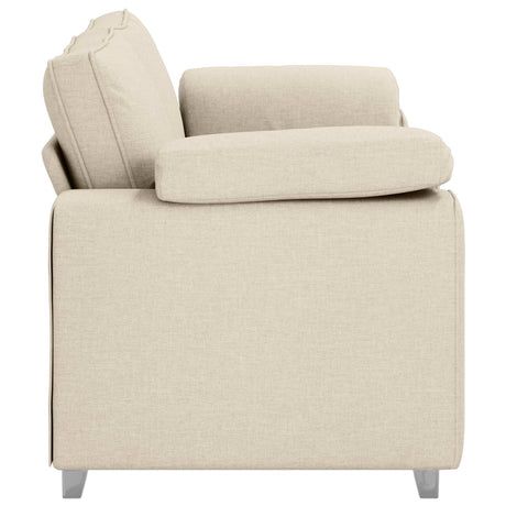 Vidaxl 2-zits sofa beige 180 cm linnen-mix stof