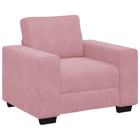 Vidaxl sofastoel roze 100x77x82 cm fluweel