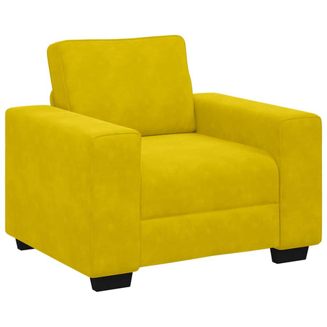 Vidaxl sofastoel geel 100x77x82 cm fluweel