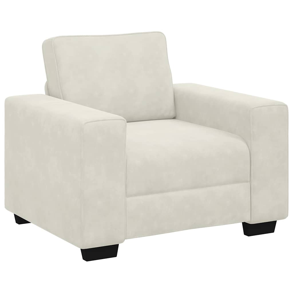 Vidaxl sofastoel crème 100x77x82 cm fluweel