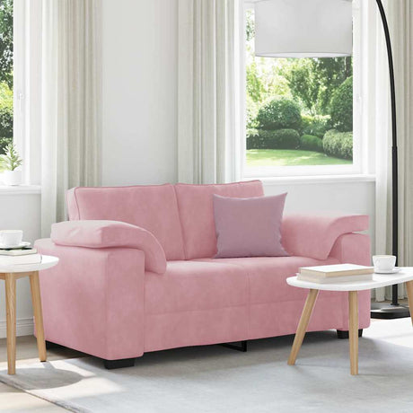 Vidaxl loveseat sofa roze 160x77x82 cm fluweel