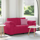 Vidaxl loveseat sofa wijnrood 160x77x82 cm fluweel