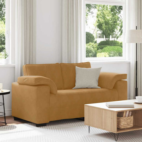 Vidaxl loveseat sofa bruin 160x77x82 cm fluweel