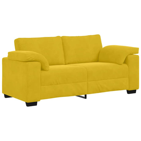 Vidaxl loveseat sofa geel 180x77x82 cm fluweel