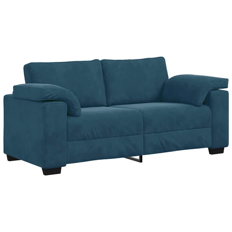 Vidaxl loveseat sofa blauw 180x77x82 cm fluweel