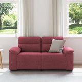 Vidaxl 2-zitsbank wijnrood 160x81x84 cm stof