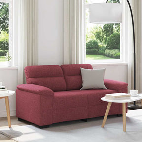 Vidaxl 2-zitsbank wijnrood 160x81x84 cm stof