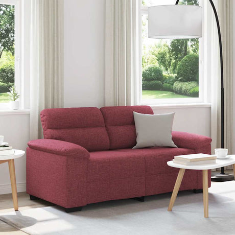 Vidaxl 2-zitsbank wijnrood 160x81x84 cm stof