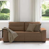 Vidaxl 2-zitsbank bruin 180x81x84 cm stof