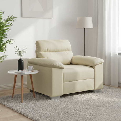 Vidaxl sofastoel crème 100x81x84 cm kunstleer