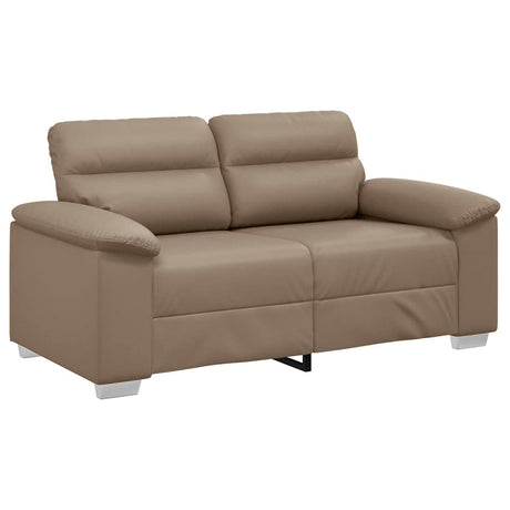 Vidaxl 2-zitsbank cappuccino 160x81x84 cm kunstleer