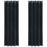 Vidaxl verduisterende gordijnen 2 pcs zwart 140 x 225 cm fluweel