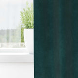 Vidaxl verduisterende gordijnen 2 pcs donkergroen 140 x 245 cm fluweel