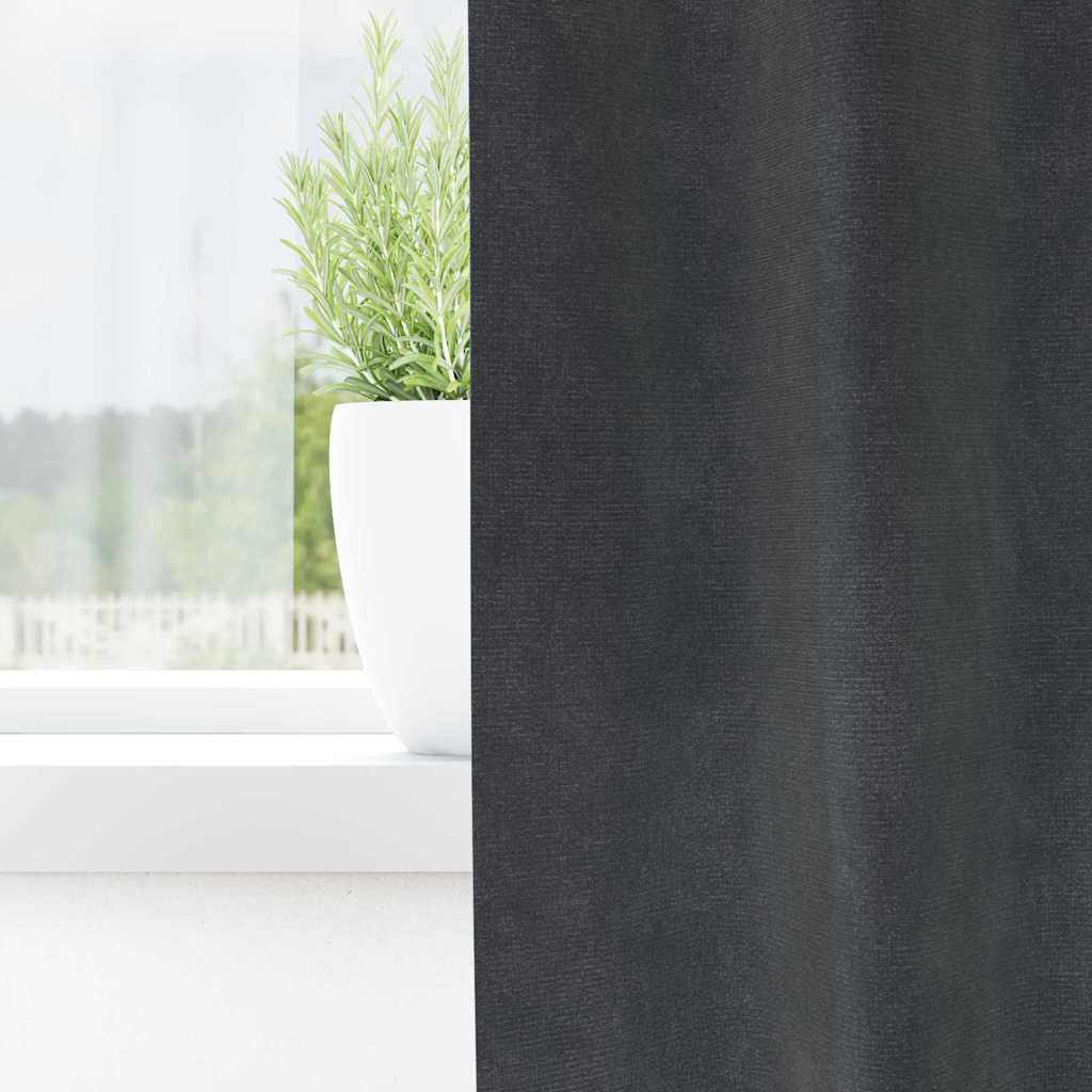 Vidaxl verduisterende gordijnen 2 pcs lichtgrijs 140 x 225 cm fluweel