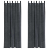 Vidaxl verduisterende gordijnen 2 pcs lichtgrijs 140 x 225 cm fluweel