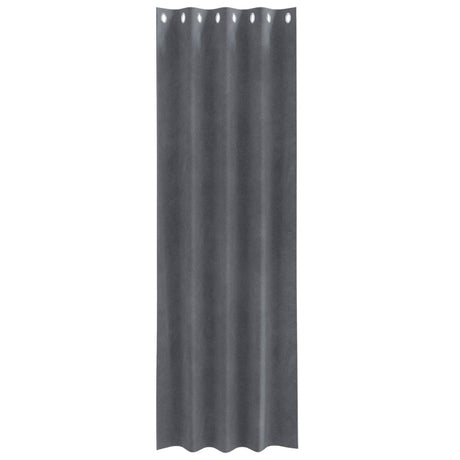 Vidaxl verduisterende gordijnen 2 pcs lichtgrijs 140 x 260 cm fluweel