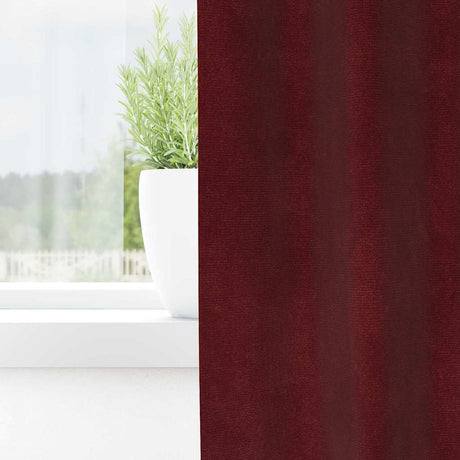 Vidaxl verduisterende gordijnen 2 pcs wijnrood 140 x 140 cm fluweel