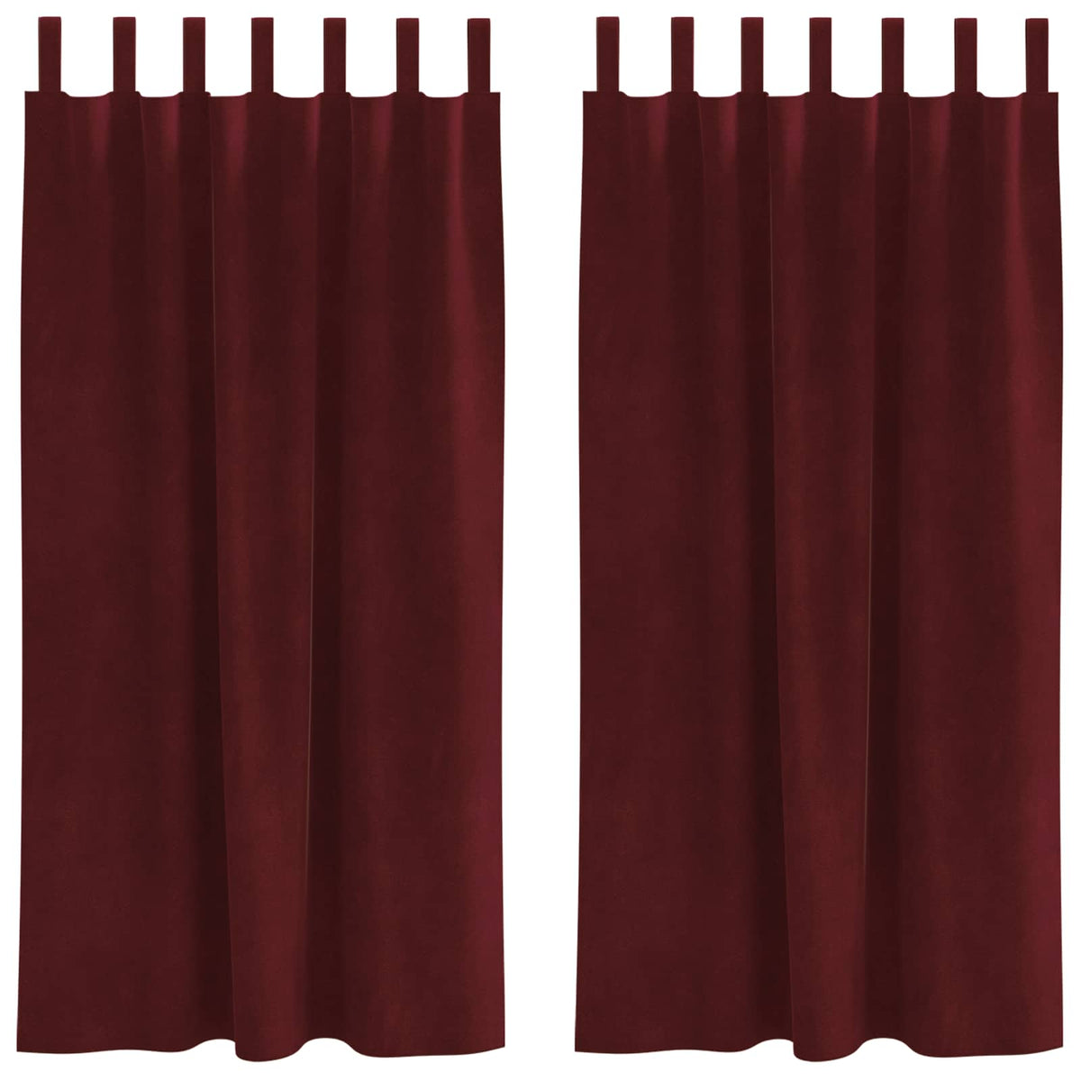 Vidaxl gordijnen 2 st wijnrood 140 x 175 cm fluweel