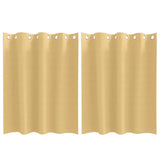 Vidaxl zwart-out gordijnen met ringen 2 pcs beige 140 x 140 cm