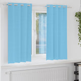 Vidaxl zwart-out gordijnen met ringen 2 pcs lichtblauw 175 x 140 cm