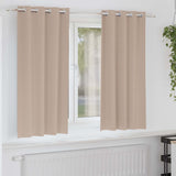 Vidaxl zwart-out gordijnen met ringen 2 pcs taupe 175 x 140 cm