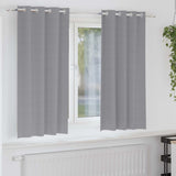 Vidaxl zwart-out gordijnen met ringen 2 pcs lichtgrijs 175 x 140 cm