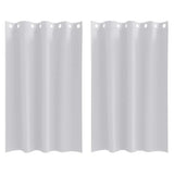 Vidaxl zwart-out gordijnen met ringen 2 pcs bleekgrijs 175 x 140 cm