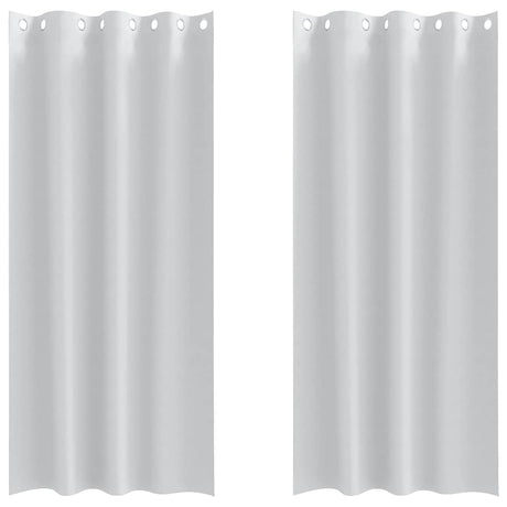 Vidaxl zwart-out gordijnen met ringen 2 pcs bleekgrijs 225 x 140 cm