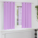 Vidaxl zwart-out gordijnen met ringen 2 pcs paars 175 x 140 cm