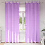 Vidaxl zwart-out gordijnen met ringen 2 pcs paars 225 x 140 cm
