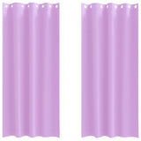 Vidaxl zwart-out gordijnen met ringen 2 pcs paars 225 x 140 cm