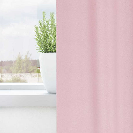 Vidaxl zwart-out gordijnen met ringen 2 pcs babyroze 140 x 140 cm