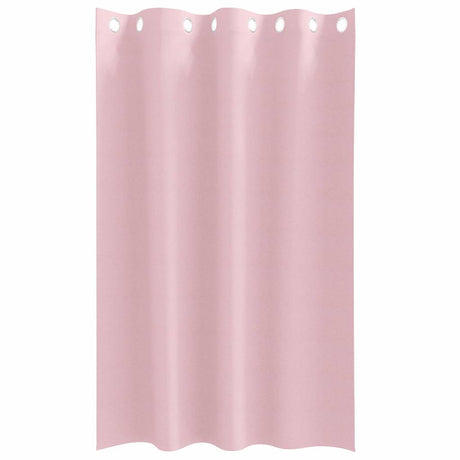 Vidaxl zwart-out gordijnen met ringen 2 st babyroze 175 x 140 cm